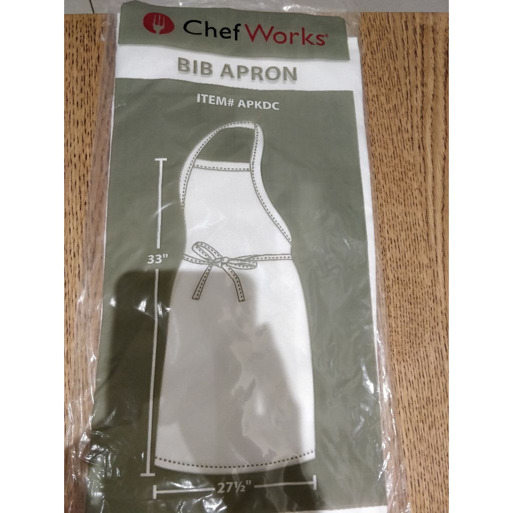 雪沃 Chef Works 白色基本款連身圍裙 白色 APKDC 廚師服 廚師衣 圍裙