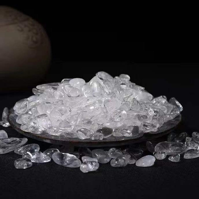 天然白水晶碎石(大顆) 30克 白水晶 消磁石 淨化碎石 枕頭料大顆粒