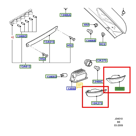 【JT福特原廠】FOCUS MK2.5 08-12 五門 正廠 後保桿霧燈 後保桿倒車燈 後保險桿 霧燈 倒車燈