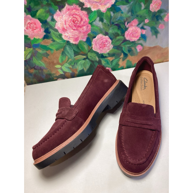 Clarks 麂皮包鞋（23.5cm）UK 4.5號