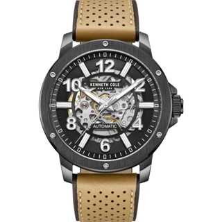 Kenneth Cole ❘ 美國紐約品牌 鏤空機械不銹鋼腕錶-KCWGE0013105