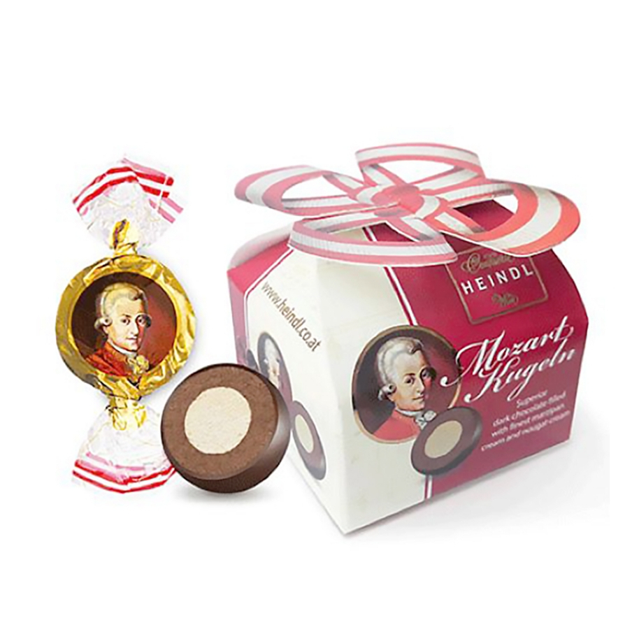 HEINDL 奧地利莫札特小禮盒-黑巧克力(2入裝)