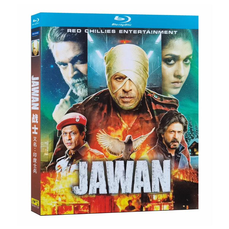 BD藍光印度電影《印度士兵/戰士 Jawan》2023印度動作驚悚影片 超高清1080P藍光光碟盒裝