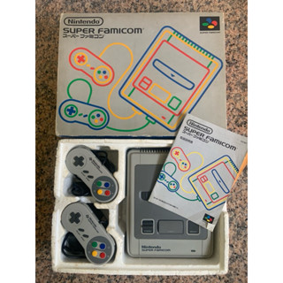 【懷舊電玩】 二手日本製/完整盒裝Nintendo超級任天堂 超任 SFC主機+手把/*2控制器+電源線+視訊線/皆原廠