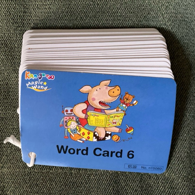 信誼英文字卡 紙卡Kangaroo /  magic wand / Word Card 6