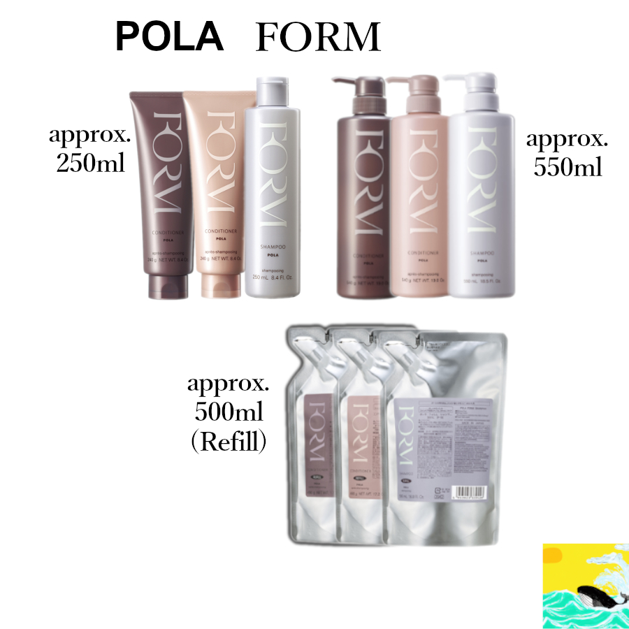 POLA Form 洗髮精/護髮素 250ml, 550ml, 補充裝 500ml【日本直送】全新