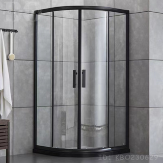 【破損包賠】衛生間簡易淋浴房整體鋼化玻璃浴室推拉門廁所乾濕分離隔斷浴屏BO85