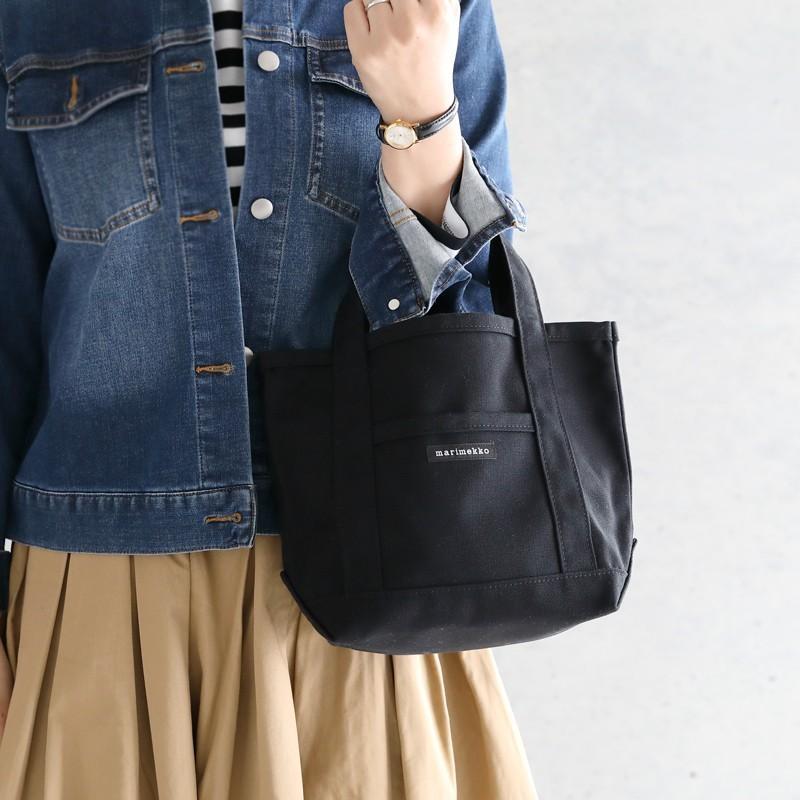 【當天出貨】歐洲製Marimekko - Mini Peruskassi 厚磅帆布包/手提包