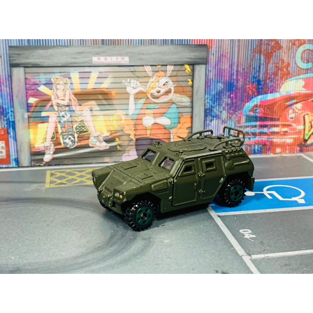 ★TOMICA-A01-無盒二手-自衛隊裝甲車 軍綠