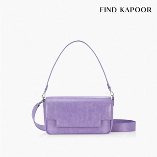 【FIND KAPOOR】LIA 27 CRINKLED 兩用斜背翻蓋方包- FBLI27CR0LV薰衣草紫