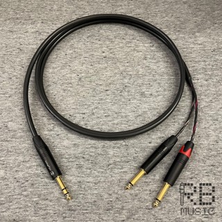 【RB MUSIC】Canare MR202-2AT 控制踏板 轉接線 雙聲轉單聲 TRS轉TS 一分二 6.3轉6.3