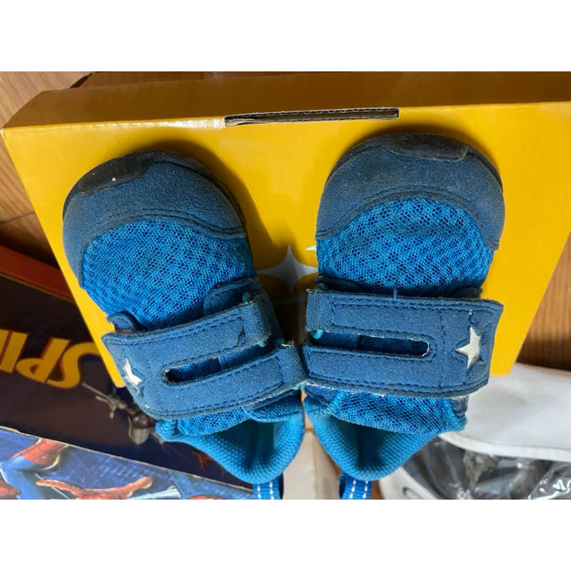 👍二手現貨👍 MOONSTAR月星CR 機能幼兒鞋 ( MSB887 水藍)13.5公分