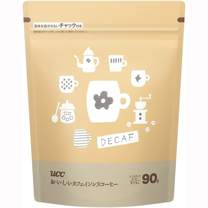 日本限定 低咖啡因 UCC即溶黑咖啡 90g