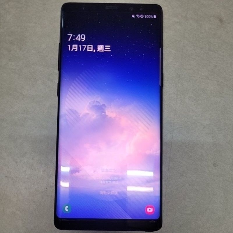 note 8 備用機 二手 保護貼有痕跡 韓版 有烙印 螢幕偏紅 可軟體矯正 無繁體鍵盤 功能正常