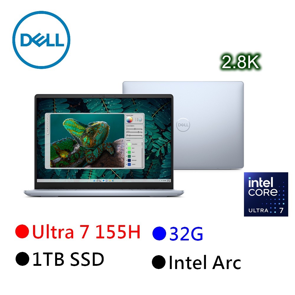 DELL 戴爾 14-7440-R2808LTW 14吋2.8K筆電 Ultra 7/32G/1T (2024新機上市)