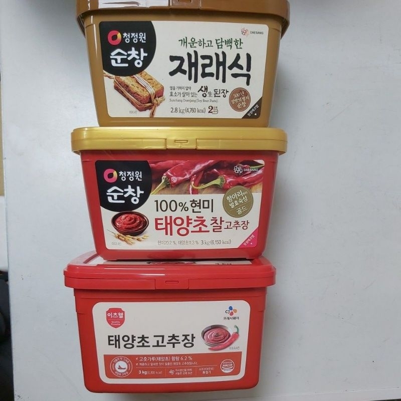 韓國 CJ/ 辣椒醬 3kg 大包裝（味增醬換新包裝）