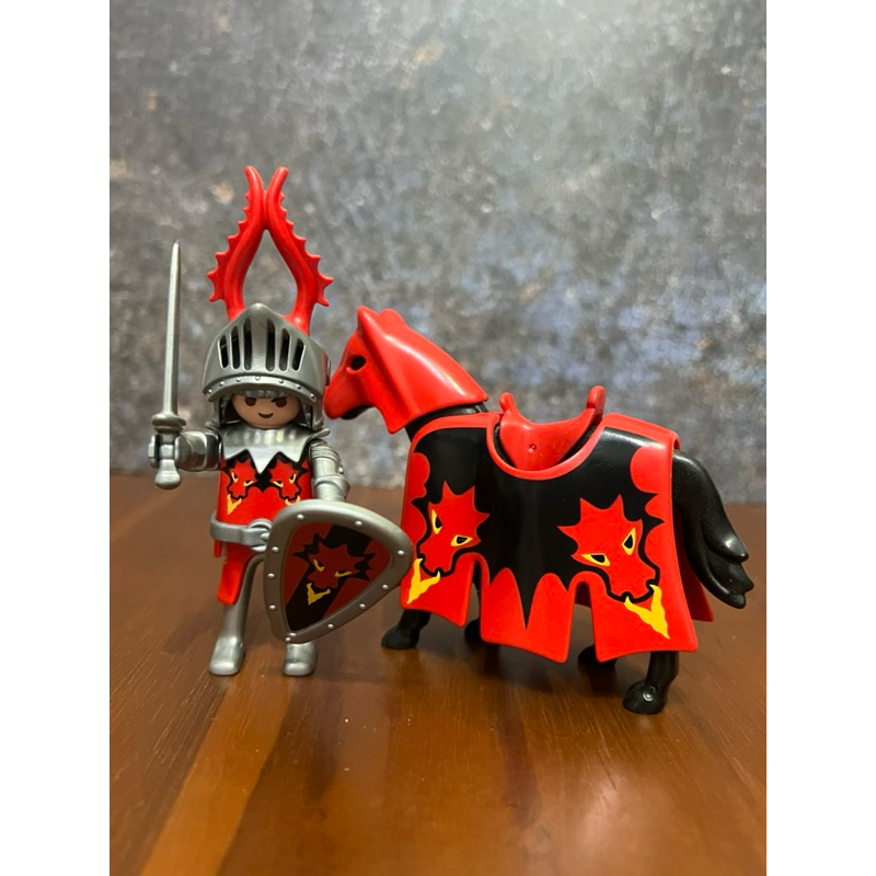 Playmobil 摩比紅獅騎士武士戰士