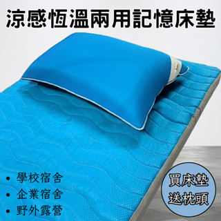 【EASYDAY】買就送枕頭 100%臺灣製造 冬夏兩用頂級透氣釋壓記憶床墊 單人床墊 宿舍 露營 打地鋪【宿舍床墊】