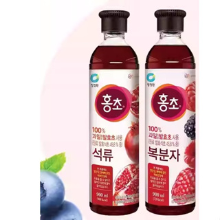 韓國 DAESANG 清淨園 大象 水果醋 900ML 紅醋 果醋 覆盆莓 效期---《釜山小姐》