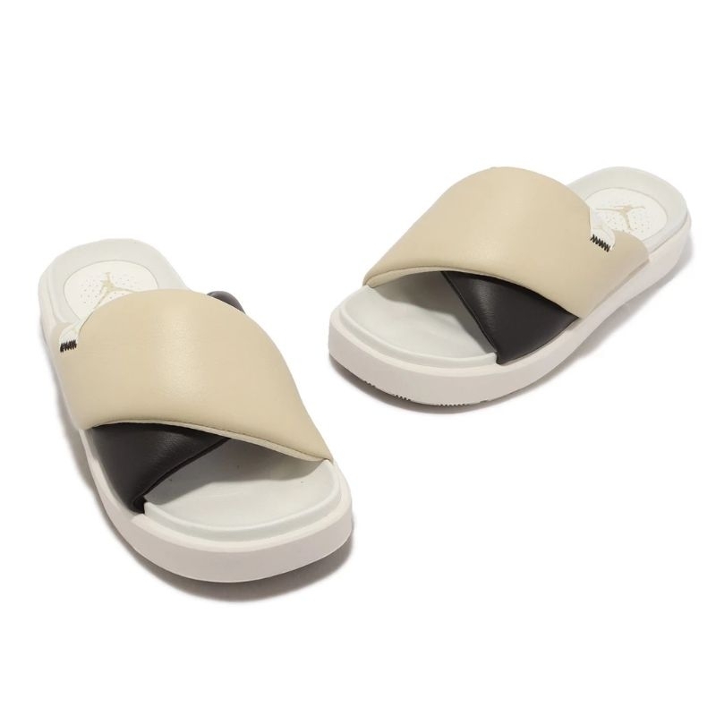 [6折代購] Nike Jordan Sophia 女 奶茶 黑 舒適 簡便 戶外 運動 拖鞋 DO8863-202