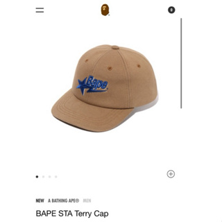 A BATHING APE® BAPE STA Terry Cap 流星 帽子 滑板帽 棒球帽 潮流 日本代購
