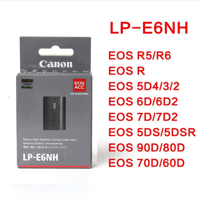 佳能LP-E6NH LP-E6電池5D4 90D 80D 5D2 6D2 60D 70D R5 R6 R7 LP-E6電