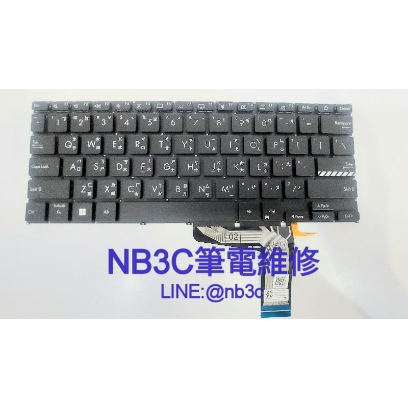 NB3C 筆電維修 ASUS X1403 X1404 鍵盤