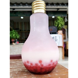 臺灣生產 大口徑700cc發光燈泡瓶/ 創意燈泡瓶 塑膠瓶 電燈泡杯 /發光燈泡/ 100支單價