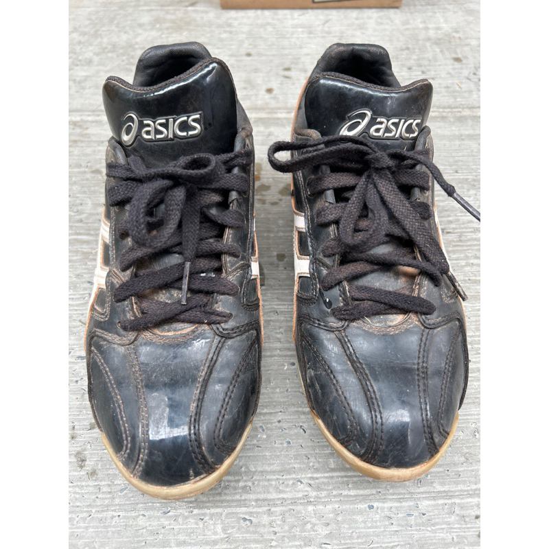 二手良品/亞瑟士asics( 尺寸  23.5 cm)兒童膠釘鞋 棒球鞋 壘球鞋