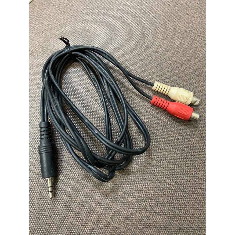 二手 RCA/3.5mm訊號線， 長度1.5公尺