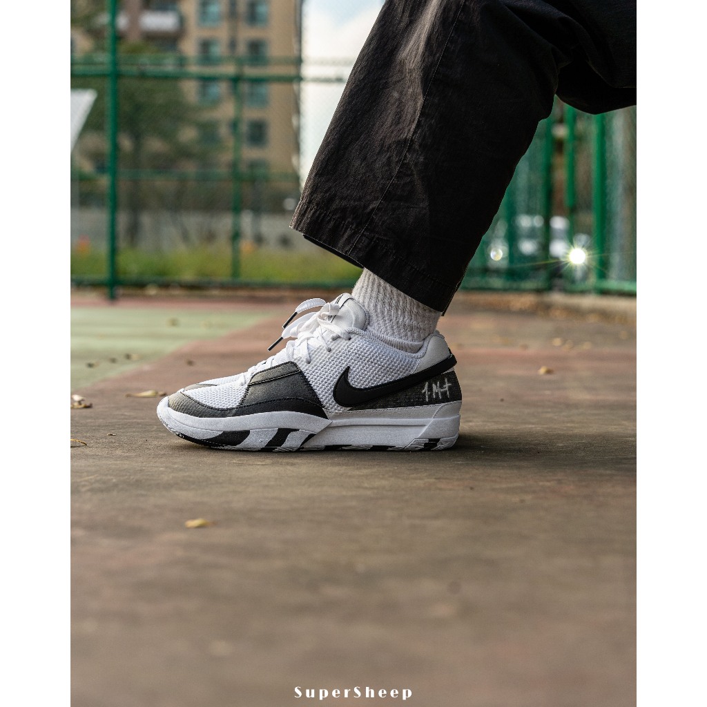 Nike JA 1 EP Ja Morant 實戰籃球鞋 XDR耐磨底 男款 黑白 DR8786-101