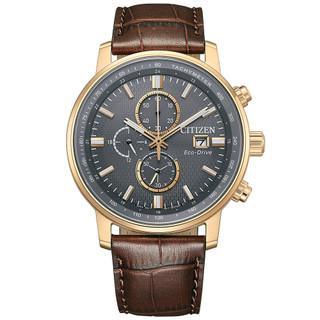 CITIZEN星辰 Chronograph系列 亞洲限定 光動能計時腕錶 43mm/CA0843-11H