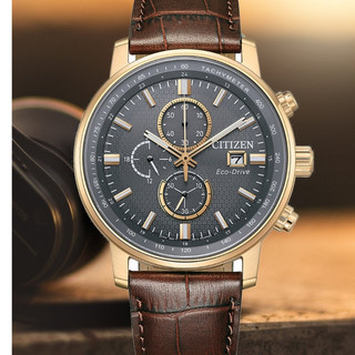 CITIZEN星辰 Chronograph系列 亞洲限定 光動能計時腕錶 43mm/CA0843-11H