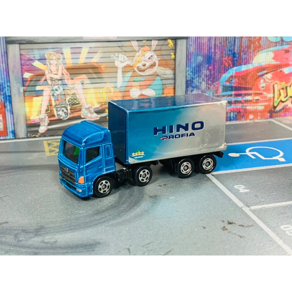 ★TOMICA-A03-無盒二手-HINO PROFIA短版連結貨櫃車