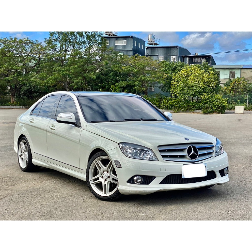 2008 Benz C300 AMG 3.0 白#強力過件9 #強力過件99%、#可全額貸、#超額貸、#車換車結清