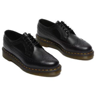 Dr.Martens 22210001 3989 YS SMOOTH BROGUE 5孔雕花 馬丁 馬汀靴 (黑色)