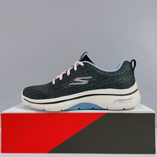 SKECHERS GO WALK ARCH FIT 2.0 女生 黑 足弓支撐 透氣 健走鞋 慢跑鞋125311BKBL