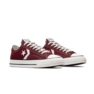 CONVERSE 男女低筒帆布鞋 STAR PLAYER 76 OX 復古休閒 A08116C 暗紅