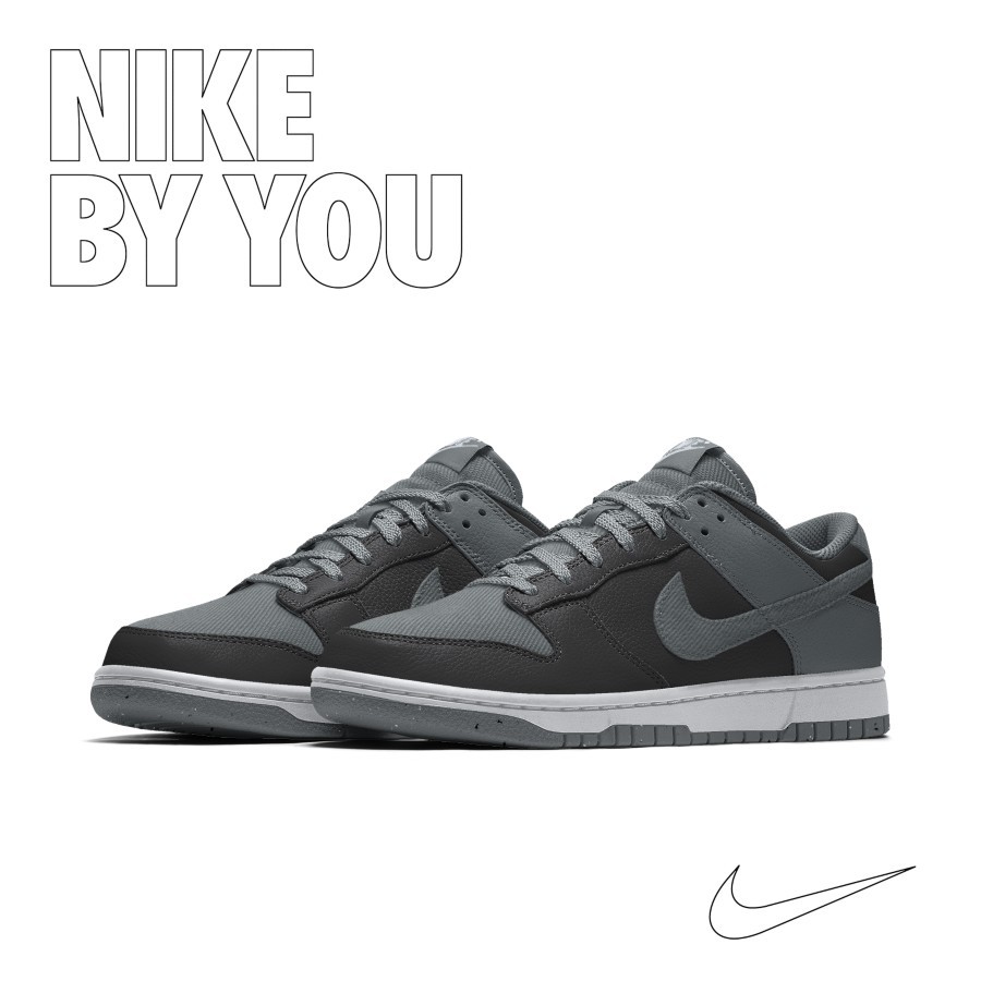 ［二手］ Nike Dunk SB ID  訂製鞋 灰 黑 ，us 10.5