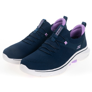 Skechers GO WALK 7 女 緩衝 輕量 襪套式 健走鞋 深藍紫-125225NVLV