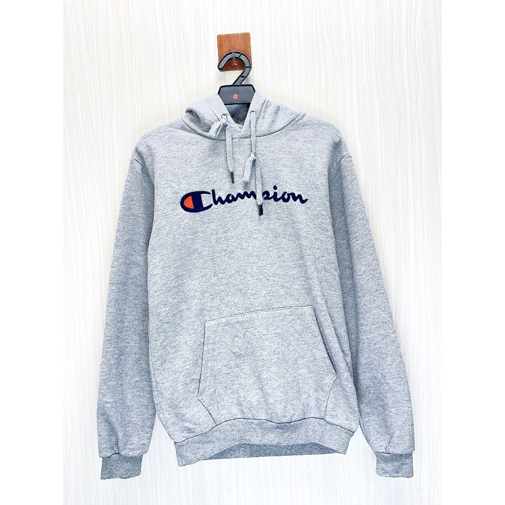 Champion 冠軍 灰色大Logo刷毛帽T