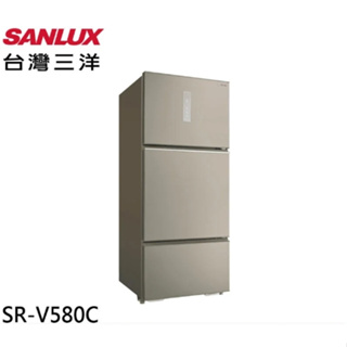 SR-V580C 【SANLUX 台灣三洋】 580L 直流變頻一級三門電冰箱