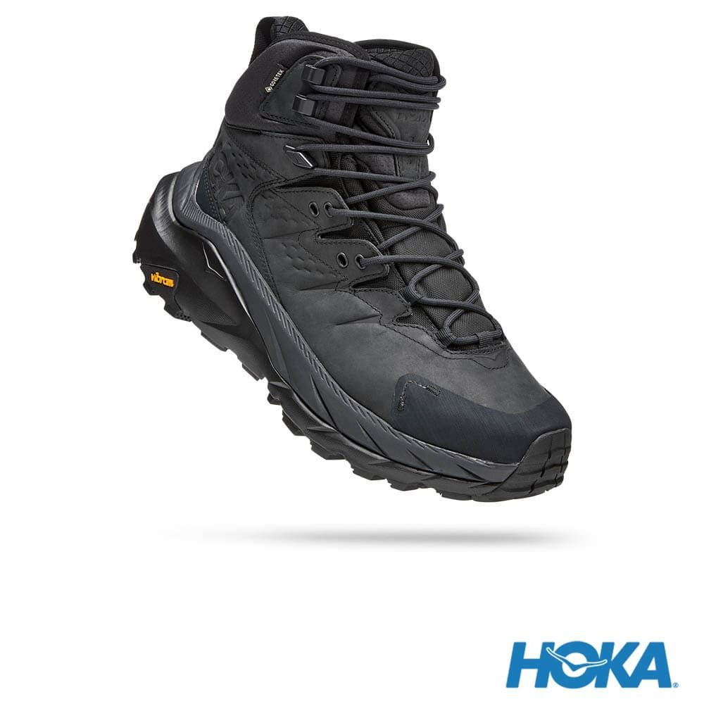 [阿爾卑斯戶外] HOKA 男 Kaha 2 GTX 中筒防水登山鞋 黑 1123155BBLC