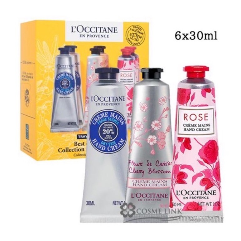 現貨👼🏻歐舒丹 護手霜30ml 6入組 L'Occitane 禮盒 護手霜