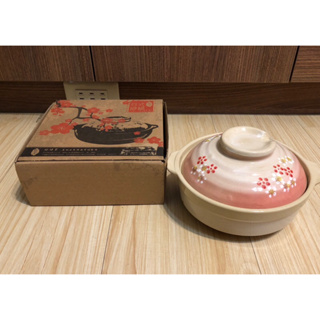 松村窯 日式花繪砂鍋7.5吋/1公升容量 砂鍋 陶鍋 耐高溫 雙耳鍋 湯鍋