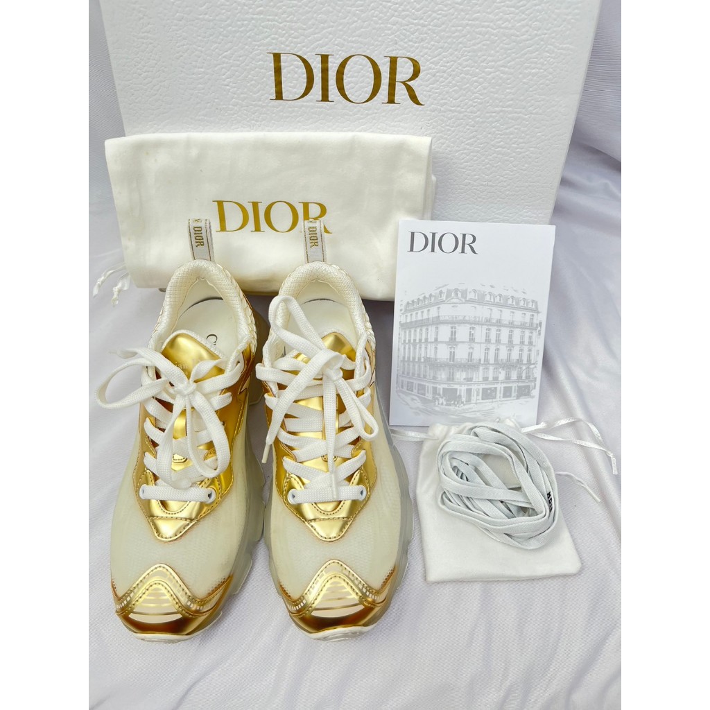 🎉保證正品🎉  DIOR 金色女神球鞋 /黃金戰鞋 /老爹鞋 35.5號