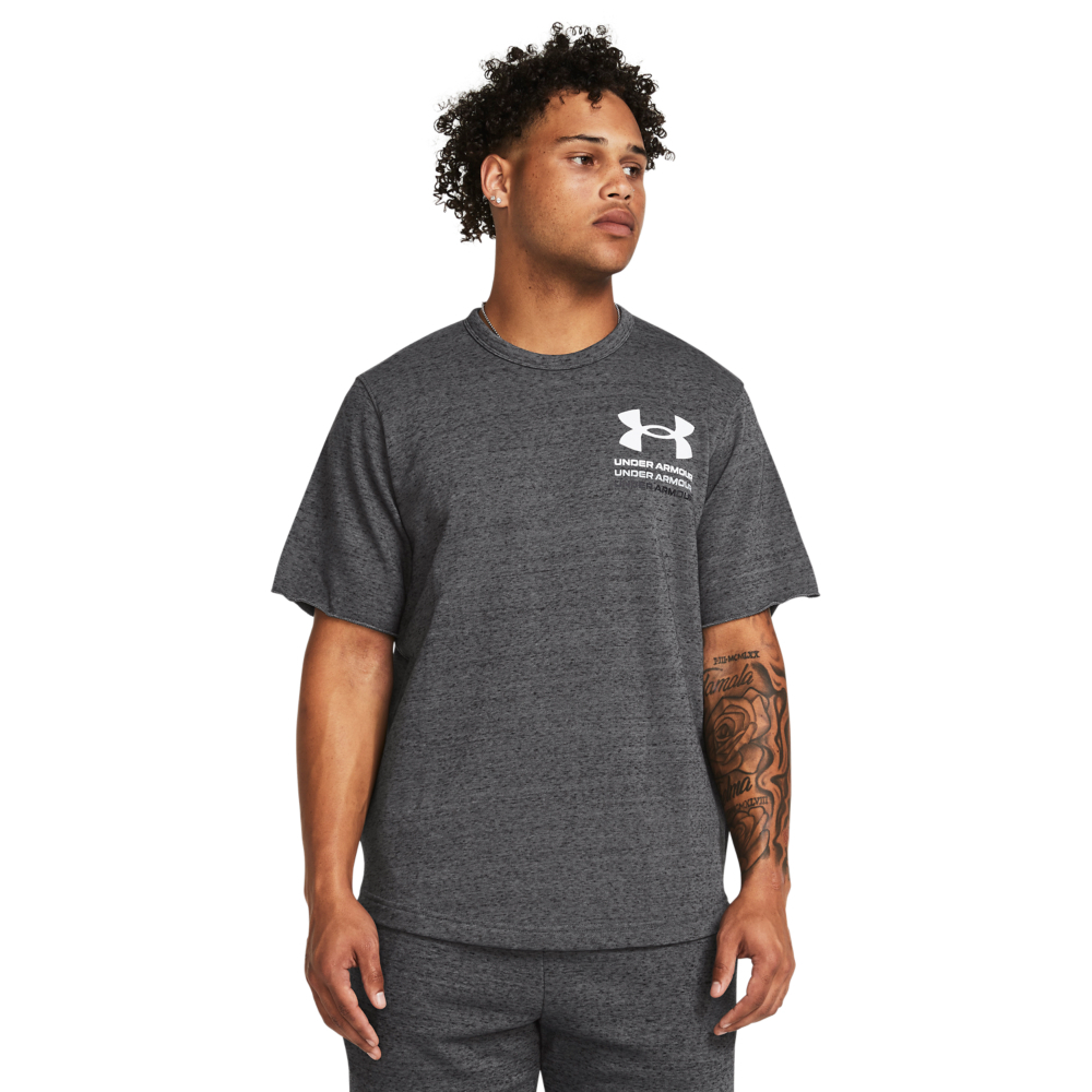 【UNDER ARMOUR】 男 Rival Terry 短袖T-Shirt 1383104-025