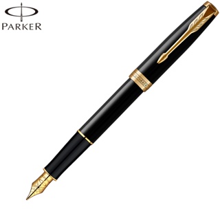 【Penworld】法國製 PARKER派克 卓爾麗黑金夾鋼筆F尖 P1931495