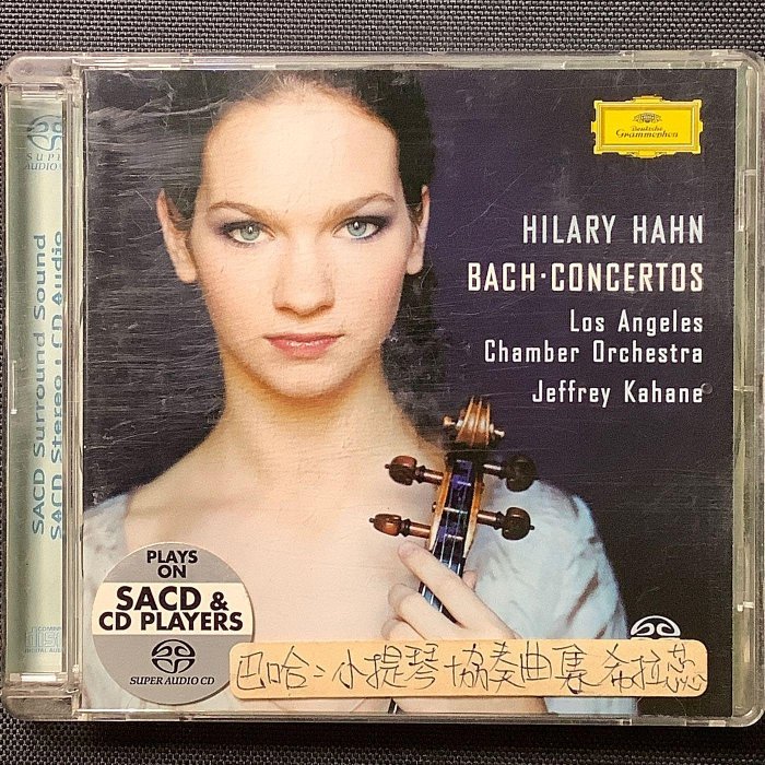 Bach巴哈-小提琴協奏曲集 Hilary Hahn希拉蕊韓/小提琴 2003年歐版SACD
