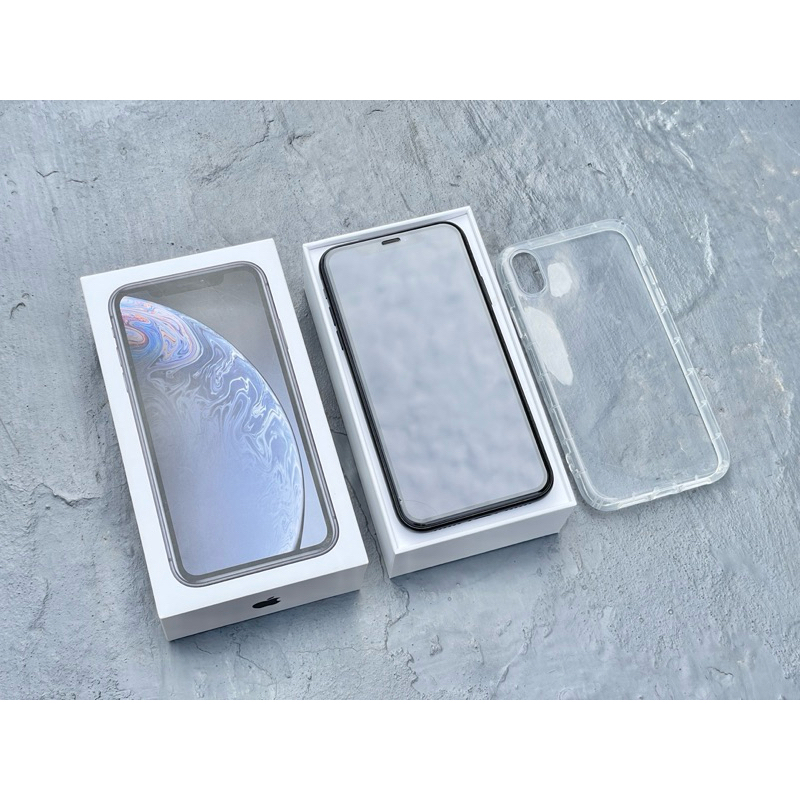 Apple iPhone XR 64g 6.1吋 黑色 健康度91% 盒裝 無維修過 外觀漂亮 附充電線、保護套、鋼化膜